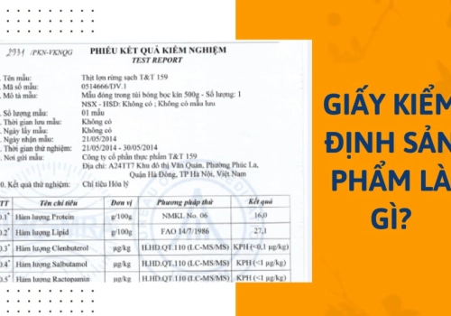 Giấy kiểm định sản phẩm