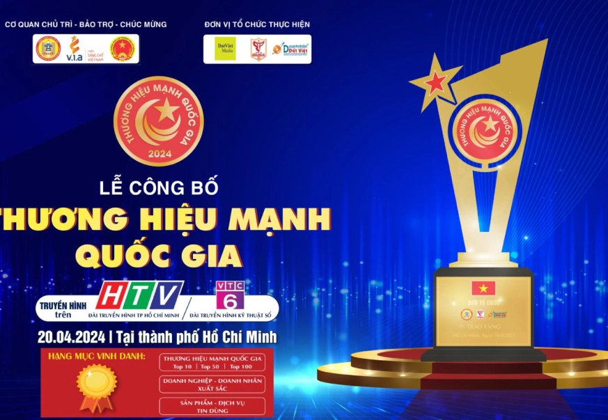 THƯƠNG HIỆU MẠNH QUỐC GIA 2024 – LẦN THỨ 5 TRỰC TIẾP TRÊN HTV1